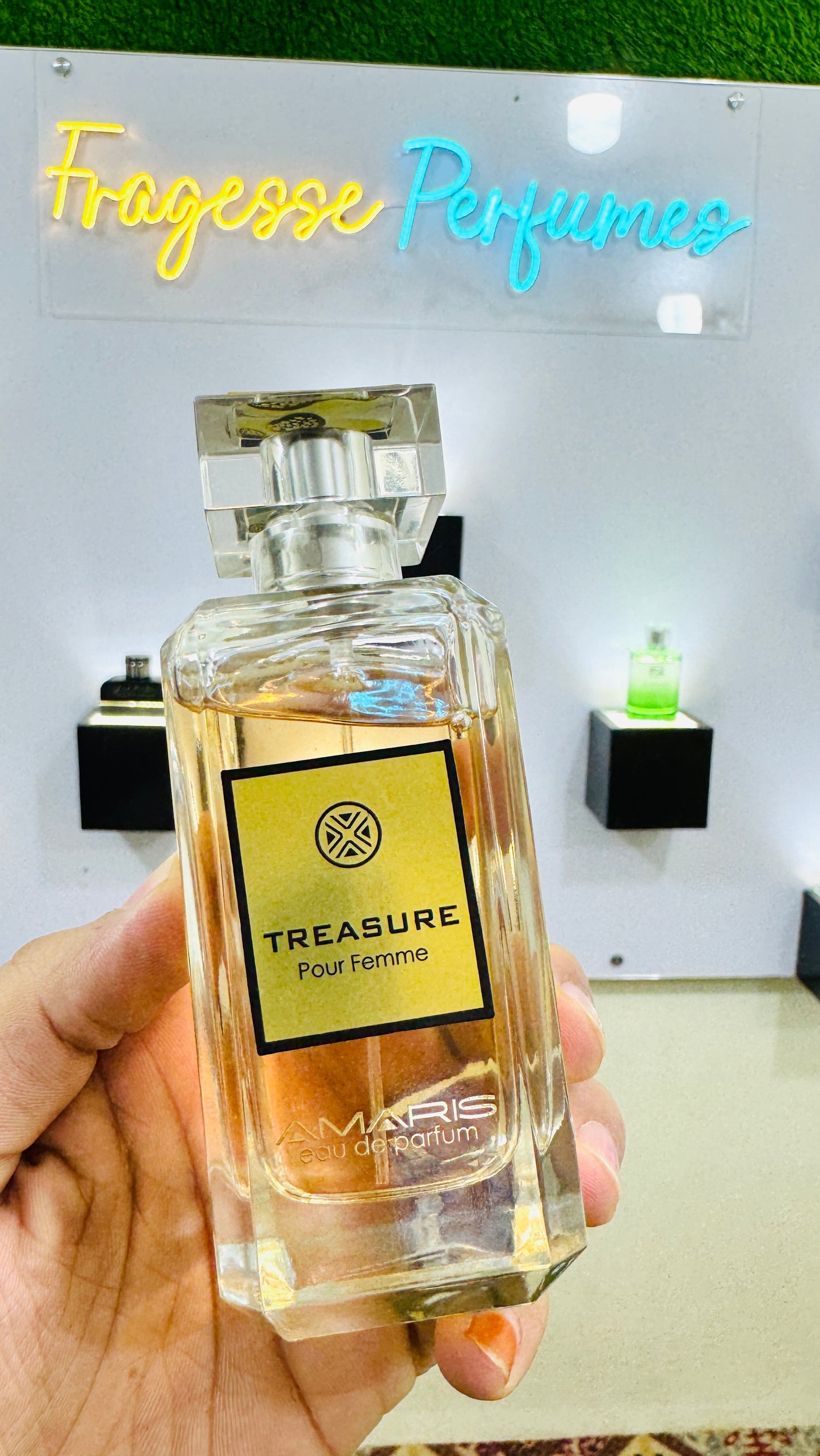 Amaris Treasure Brand Perfume with Body Spray Gift, Parcel Allow to Open