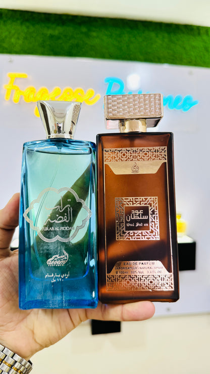 Turan Al Fiddah Perfume with Body Perfume Gift