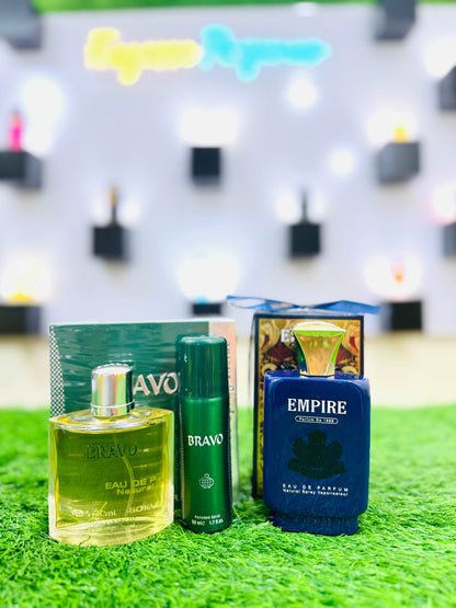 Bravo and Empire Perfume, Sapil Body Gift, Parcel Allow to Open